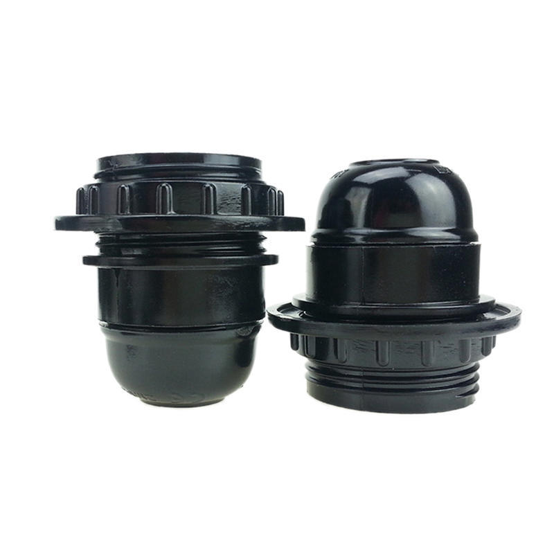Black Period Style Screw E27 Light Bulb Lamp Holder Pendant Socket