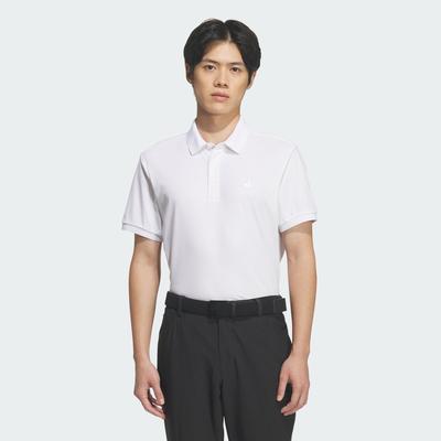 Polo Shirts Men's White Polo Collar Moderate Straight Fit