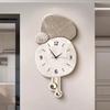 Creative Living Room Wall Clock Background Wall Decoration Clock Mural Minimalist Design Mute Hanging Painting Wall Watch