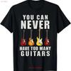 You Can Never Have Too Unisexy Guitars Music Funny s T Shirt vintage Washed Comfortable Slightly Stretched Top For Everyday Wear