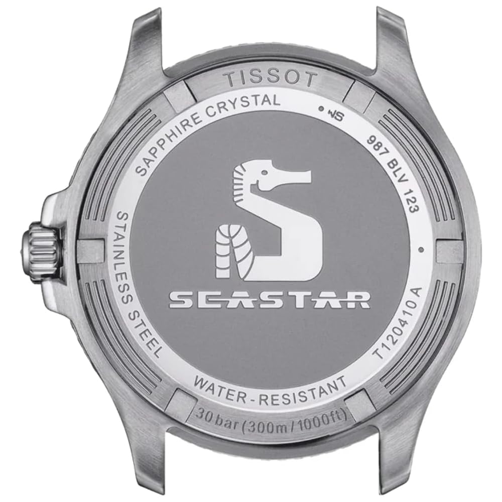 Tissot Seastar 1000 40mm Men's Watch Black Dial Rubber Strap T1204102705100