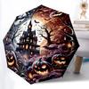 1 Stück Halloween Spukhaus Regenschirm - Tragbares Zuhause Wesentlich, Langlebiger Eisenrahmen mit Stangenstruktur, Mode-Liebhaber yy250910206