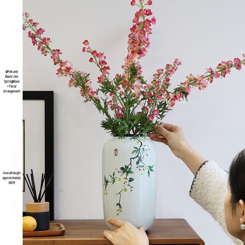 Antique-Style Chinese Ceramic Vase for Floral Display