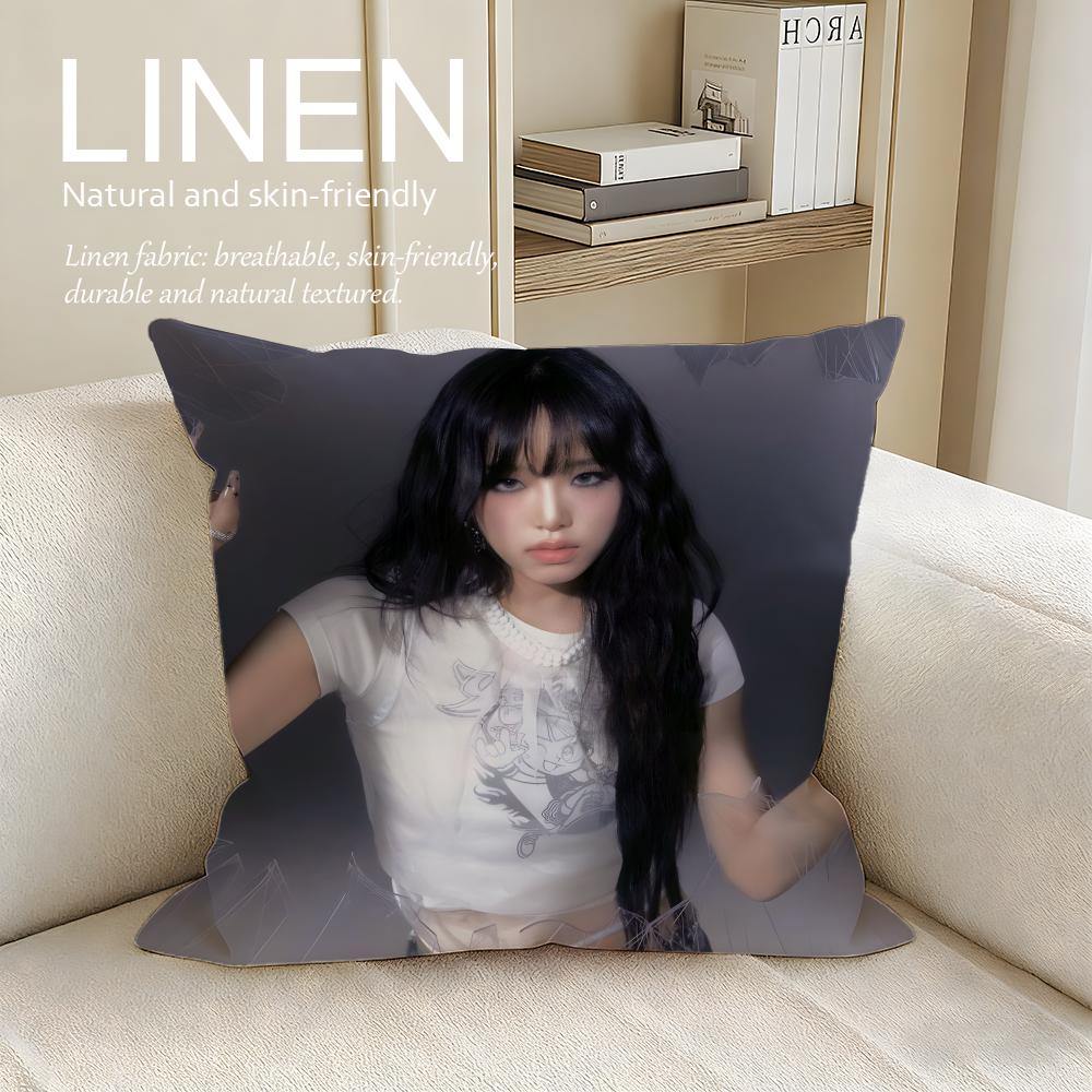 Music Choi Yena Cushion Cover Pillowcase Set Pcs x x Breathable Washable Sofa Cushion Cover 30X30cm