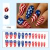 Red Independence Day Nail Art Nails For Women Fake Nails Independence Day Manicure Wearable Nails