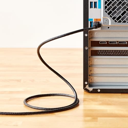 Amazon Basic LAN Cable RJ45 Cat-6 Compatible 0.9m 10-Piece Set, Black