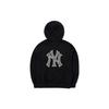 MLB New York Yankees Sweatshirts Unisex Black Hooded Thickened Cardigan 3ATRB0426-50BKS