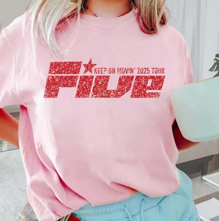 Glitter Keep On Movin 2025 Shirt, Music Lover Shirt, Tour Shirt Unisex T-Shirt M