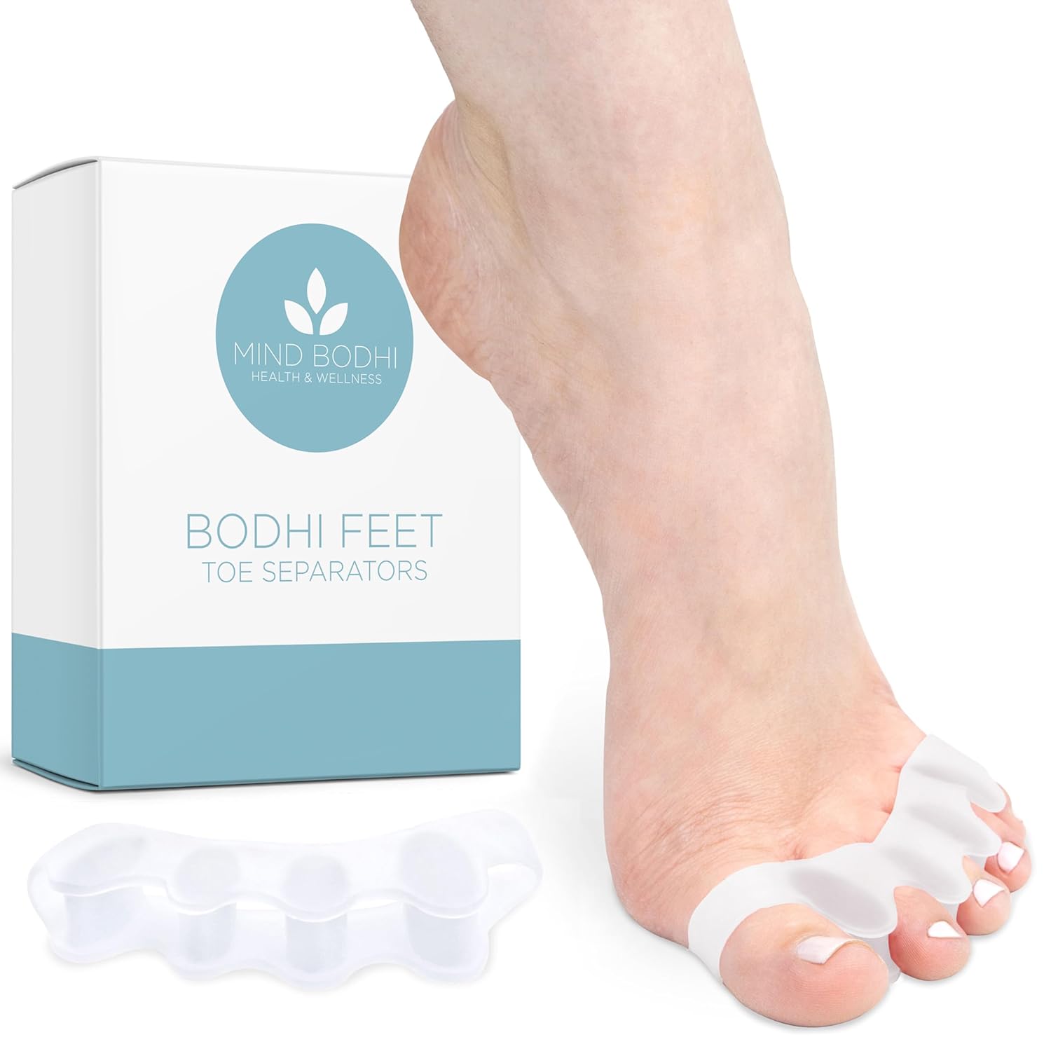 

Toe Separators - Correcting Bunions and Restoring Toes to Their Original Shape - For Men and Women - Toe Spacers Bunion Corrector белый