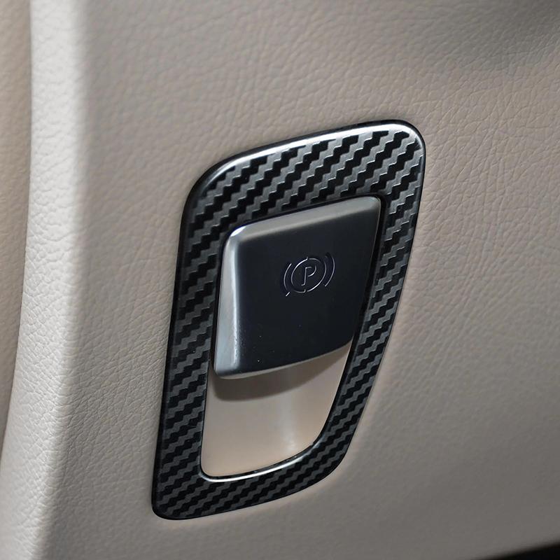 Car Console Electronic Handbrake P Button Frame Decoration Trim For Mercedes Benz C Class W205 GLC X253 2015-20 Stainless Steel