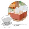 STOBAZA 2-Piece Box Tissue Spring Holder for Kitchen, Metal Spring Support Tissue Bracket, White, PP