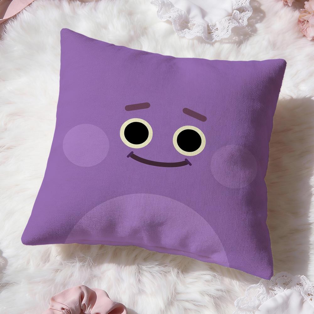 t-The Bumble Nums Cushion Cover Premium Comfort Reversible Pillow Cove -Two in One Design for Any Room & Car Interior 12x12Inch