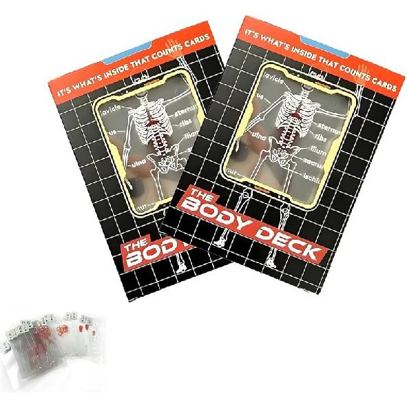 The Body Deck, 3D Image Educational Playing Cards, 2025 New The Poker for Magic Games, Funny Transparent Human Anatomy Playing Cards, for Card