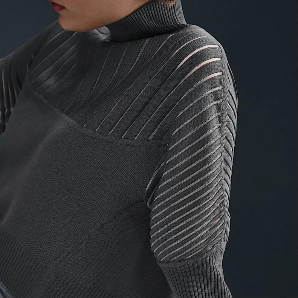 Nike Every Stitch Considered SS25 Knitted Comfortable Fashion Sweater Women sweater Midnight-Fog HM6493-039