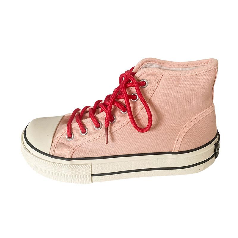 GD07 Perennial Popular Mango Head Thick-soled High-top Canvas Shoes Women's Summer Thin Niche Board Shoes Little White Shoes
