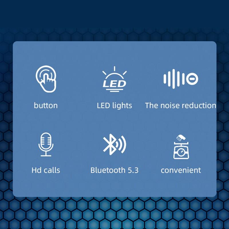 Kiplyki Bluetooth 5.2 Single Ear Wireless Headset Waterproof Reversible Left And Right Ears Can Link Two Devices