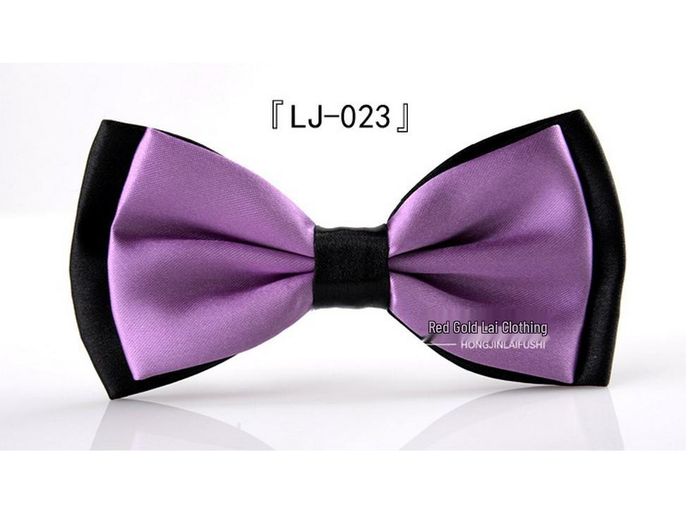 Men's Korean Style Color Block Bow Tie - Custom Business Casual & Formal Fashion Accessory
