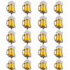 20 Pcs Large Size Beer Mug Balloon Aluminum Foil Foil Balloon Beer Balloon  Background Decoration