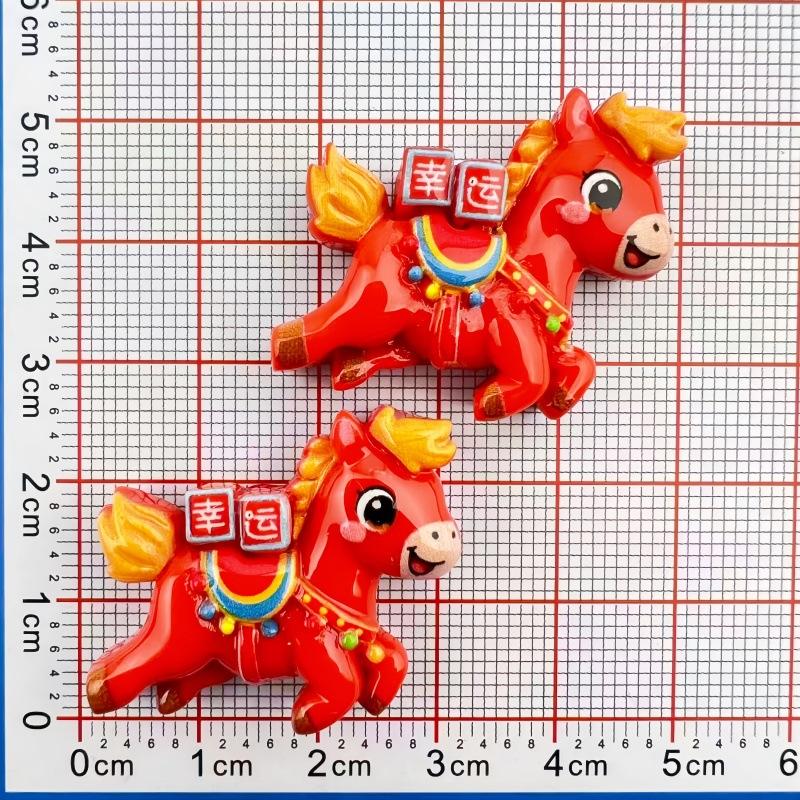10Pcs Cartoon Diy Resin Accessories Cabochon Flatback Cute Cartoon Pony Embellishments For Diy Jewelry Making Decoration