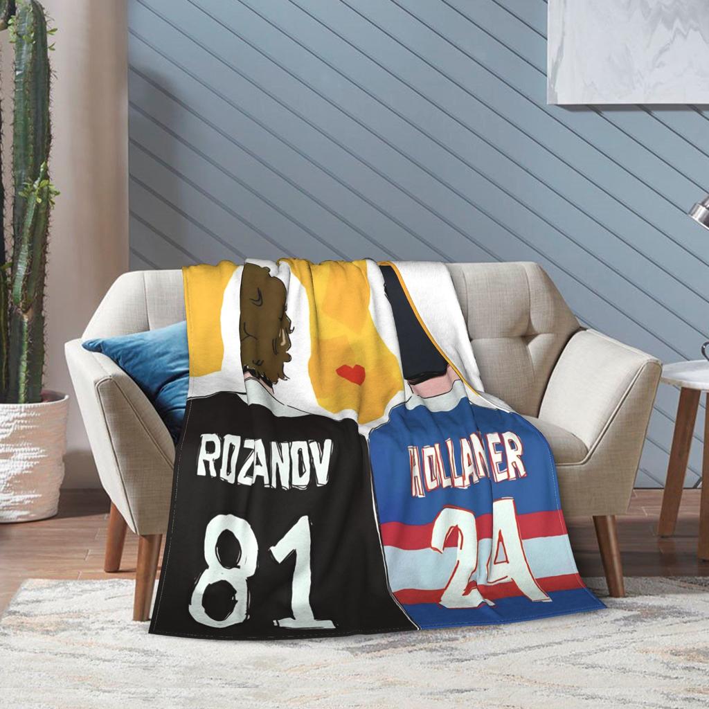 Heated Rivalry Knitted Blanket Fleece Hollanov 81 24 Lightweight Throw Blanket for Bedding Couch Bedroom Quilt
