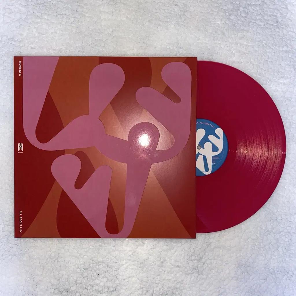 Monsta X All About Luv Pink Lp Vinyl
