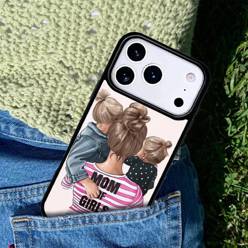 Mom Daughter Girl Son Dad Mobile Phone Case Compatible with IPhone 17 16 15 14 13 12 11Pro Max 17 Air Cover