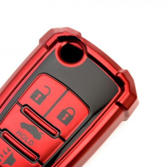 TPU Folding Flip Key Cover Fob Case For Chevy Malibu 12-16 Buick Encore 2013-19