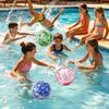 16/24-Zoll Aufblasbarer Glitzer-Strandball Auslaufsichere Klare Bälle mit Konfetti-Pailletten Kinder Erwachsene Sommer Strand Schwimmbad Party Spielzeug