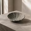 Low-Slung Ceramic Bowl with Lustrous Glaze Stylish Shallow