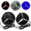 C200 E200 For Mercedes Benz Car Front Grilled Star Emblem LED Illuminated Logo White Blue Red Light for Mercedes Benz W205 C E R