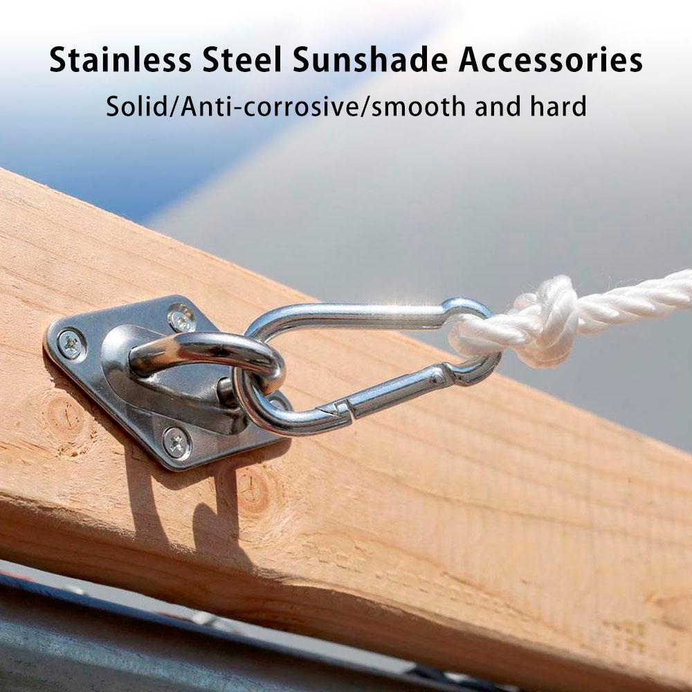 Stainless Steel Sun Sail Shade Shade Sail Canopy Fixing Fittings Accessory Safety Sun Canopy Fixing Fittings Awning Repair Kit