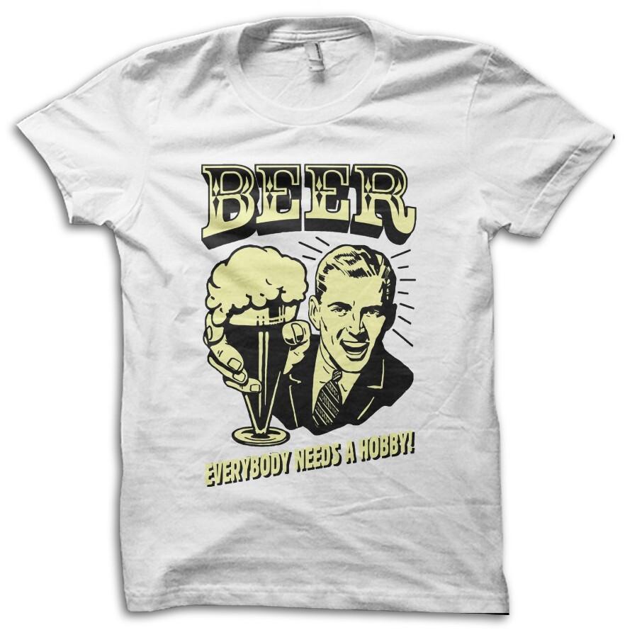 Beer Everyone Needs A Hobby Funny Drinking Joke T-Shirt M5710 S разноцветный