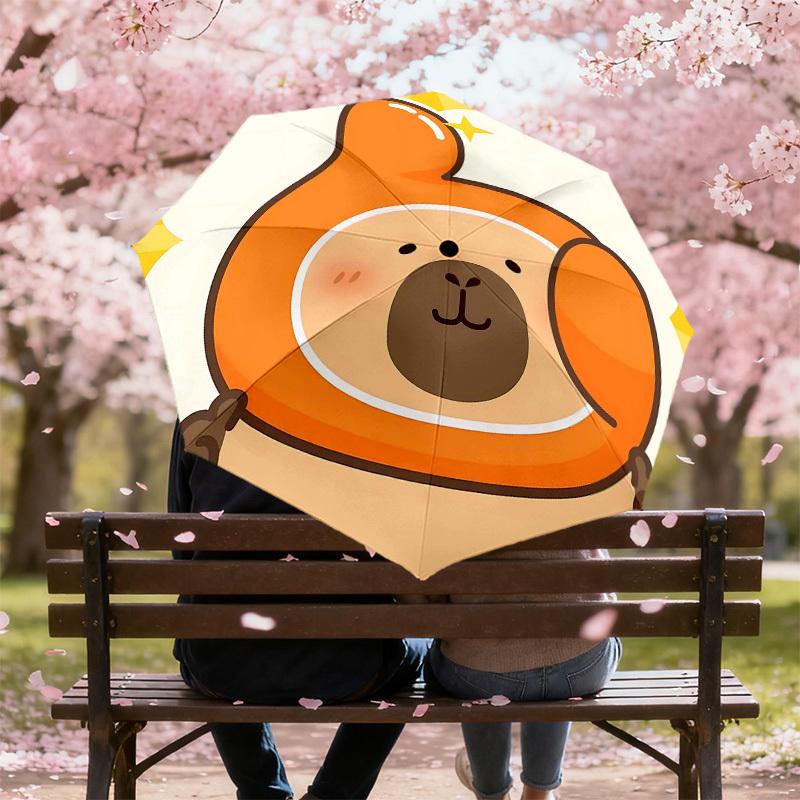 1PC Bear Thumbs Up Umbrella-8-Rib Reinforced, Automatic Open, Lightweight & Durable, Cute Fashion Accessory for Outdoor-T352