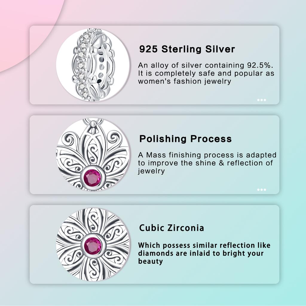 copper Exquisite Vintage Floral Openwork Pendant Charm Compatible With Authentic Charm Bracelets Women Do It Yourself Jewellery Gift