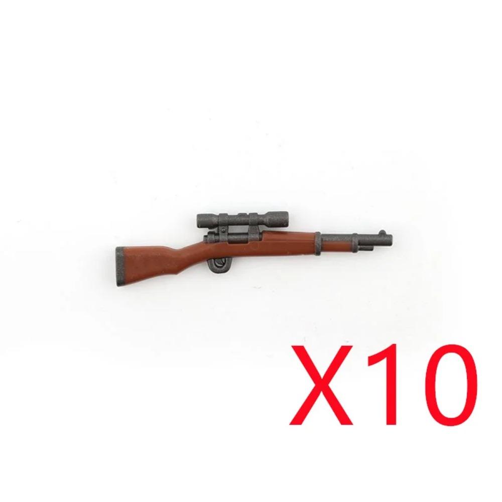 WWI WWII Building Blocks Soldiers Military Accessories Bomb Two-color Gun Mini Brick Weapons Gift Toy AKM Helmet RPG Grenad X026