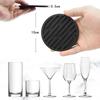 Round 10cm Silicone Coaster - Soft, Heat-Resistant, Marble Stripes, Water Draining