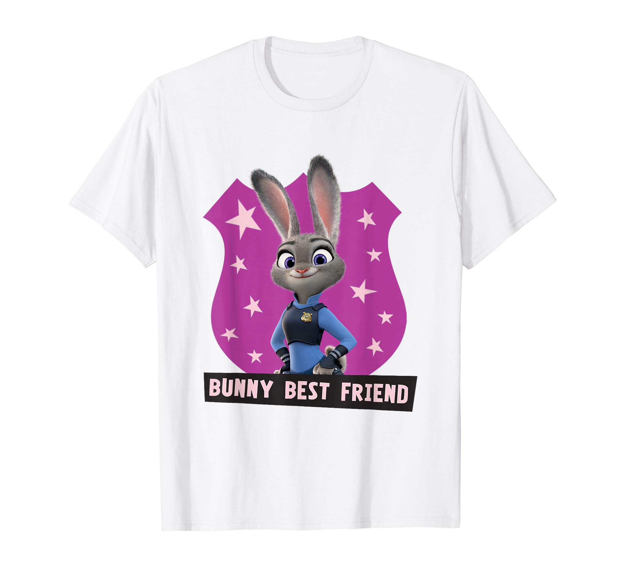 

Футболка Disney Zootopia Джуди Хоппс Кролик Лучший Друг Значок Офицера