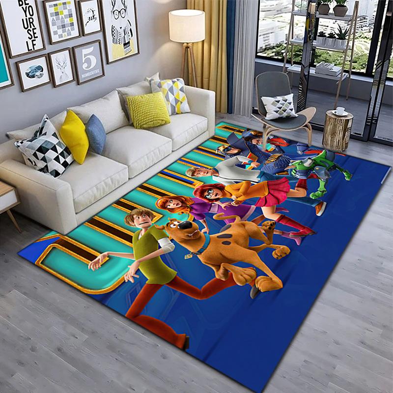 Halloween Cartoon Comedy Adventure Movie Scooby-Doo Carpet Is Suitable for Living Room and Bedroom Doormats Office Balcony Decorative Carpet V4