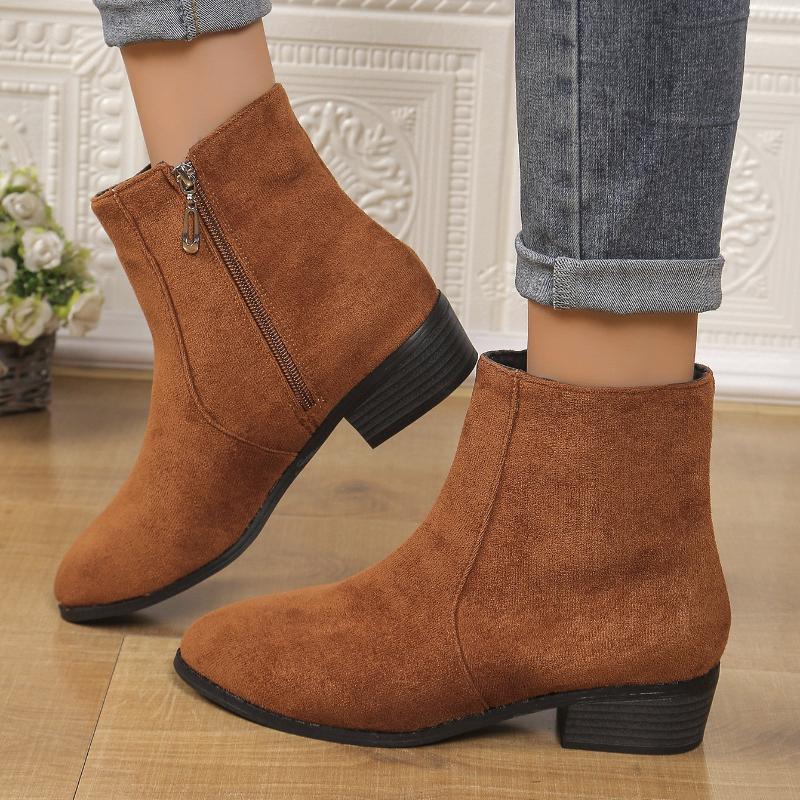 Autumn Women's Short Boots Fashion Outdoor 2025 New Chelsea Boots Retro Casual Ankle Boots Female Platform Suede Leather Shoes