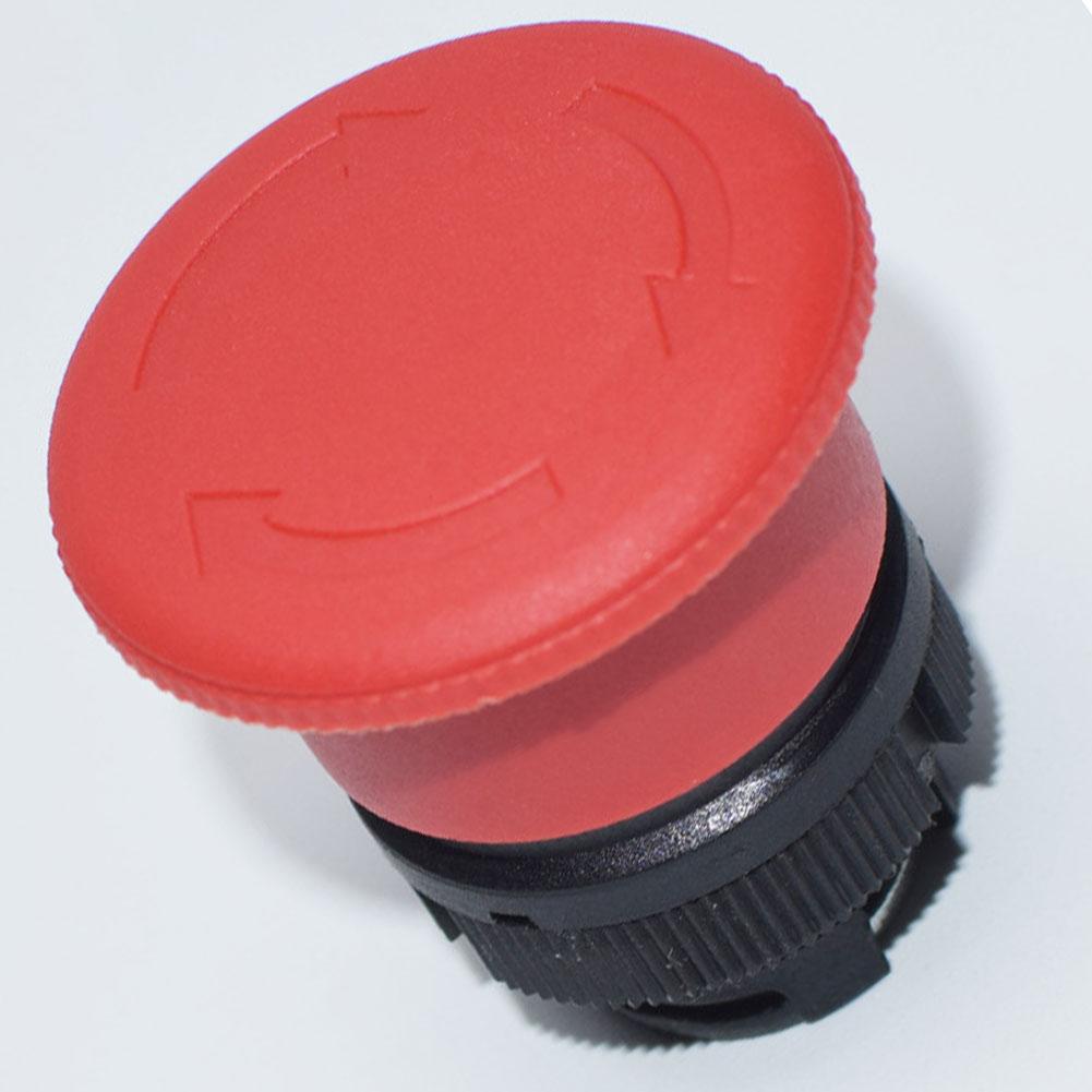 22mm Red Industrial Push Button Switch XB2 ES542 Exigent Stop with Self Locking 1NC 600V 10A for Machine Controls