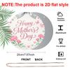 2D Flat, Aluminum Metal Sign Mother's Day Commemorative Plaque - an Elegant And Heartfelt Gift with "for Mom" Inscription, 20X20Cm(7.87Inch) Desktop