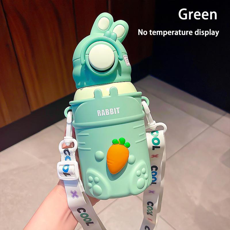 

500 мл термальная бутылка для воды из нержавеющей стали для детей, детская термос с героями мультфильмов, кружка с соломой, герметичная изолированная чашка, посуда для напитков 500ML