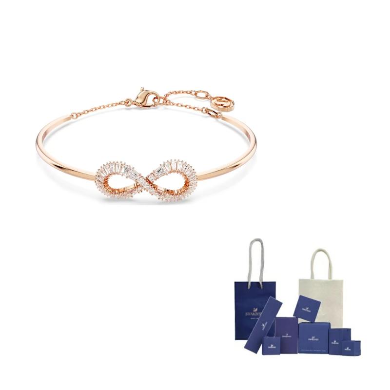 Swarovski Hyperbola Zirconium embellished Bangle F-Branded gift bag