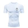 Skull Design  Men's Sports T - Shirt Training Fitness Compression Workout T - Shirt Rashgard Tops Quick Dry Short Sleeve