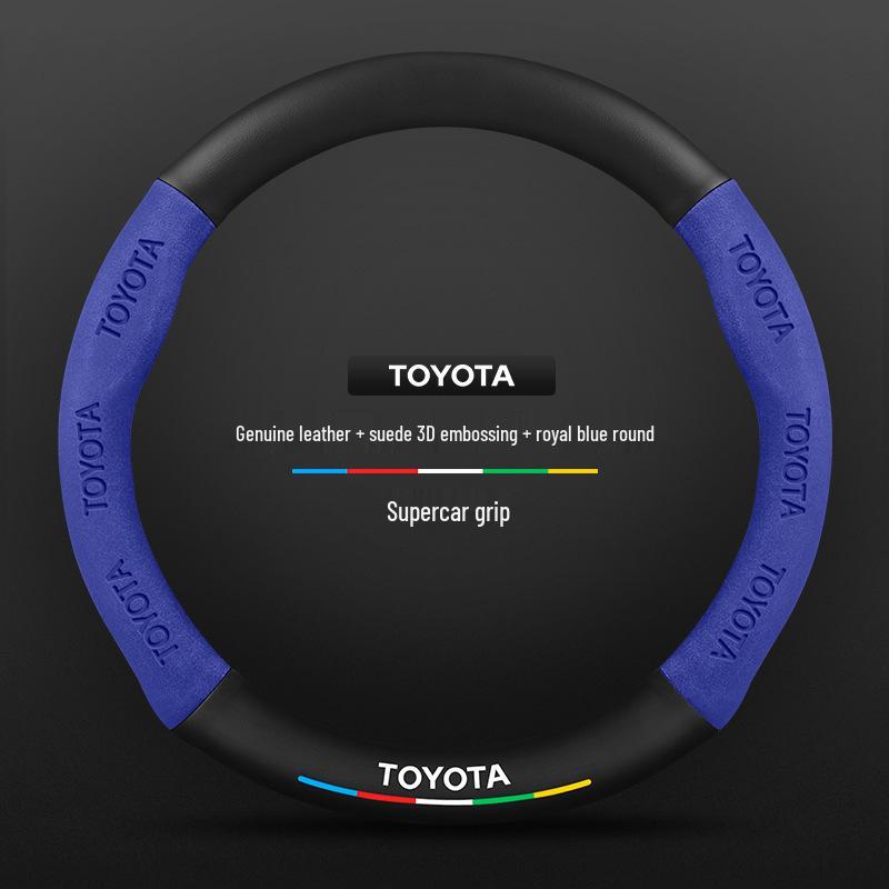 Kryt na volant Toyota Prado – Protišmykový karbónový, Ultra tenký semiš