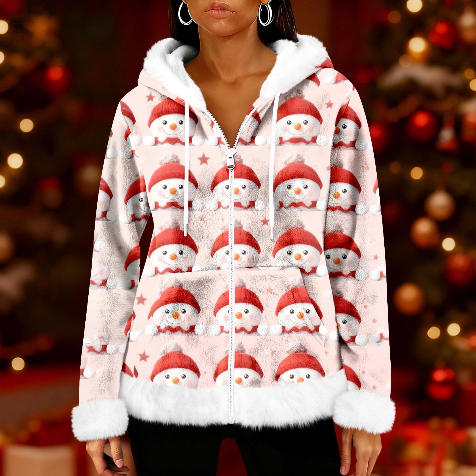 

Женский повседневный модный кардиган с капюшоном на молнии из флиса с длинными рукавами M