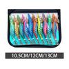 10x Fishing Lures Set Fishing Hooks Squid Jig Lures Luminous Lures for Saltwater