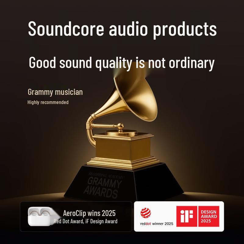SoundCore AeroClip Open-Ear Bluetooth Ear Clip Headphones