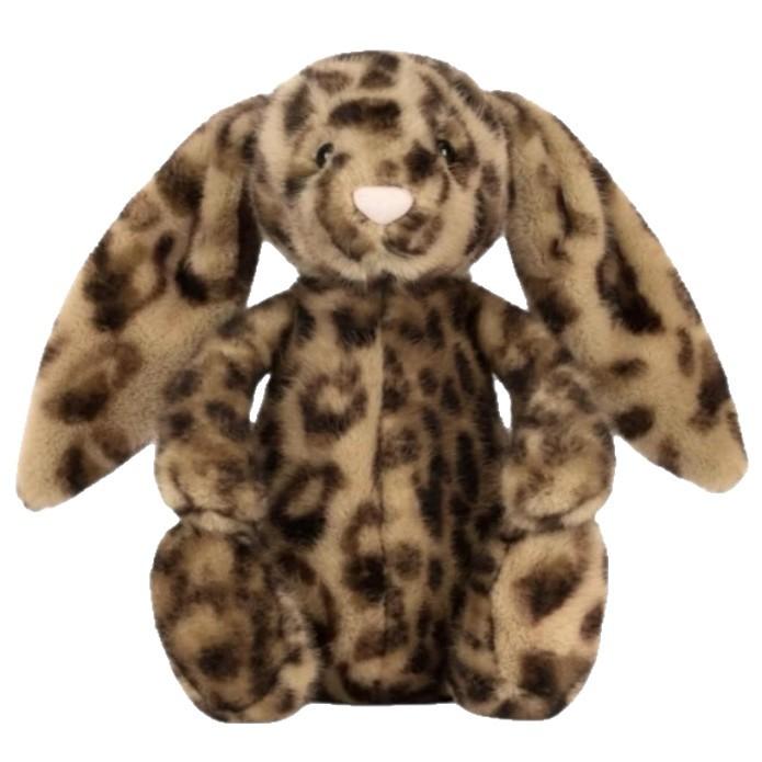 New Arrival Creative Rainbow Rabbit  Pink Cheetah Rabbit Soothing Comfort Doll Cute Plush Bunny Toy Birthday  Holiday Gift