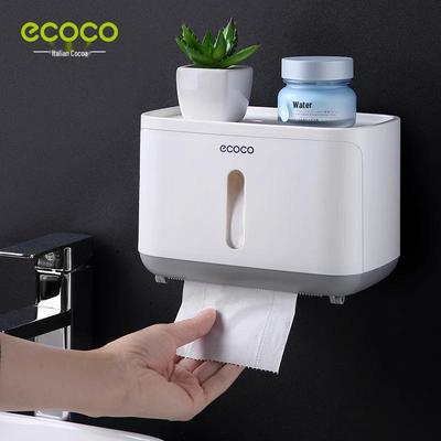 Wall-Mounted Waterproof Toilet Paper Holder and Tissue Box